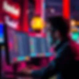 A concerned person looking at a computer screen displaying Fanduel's cash out restrictions