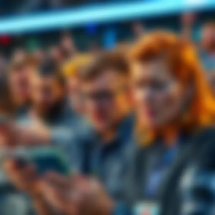 Frustrated Fans of FanDuel Promotions Group of disappointed people looking at their phones, expressing frustration over FanDuel's lack of promotions in 2025