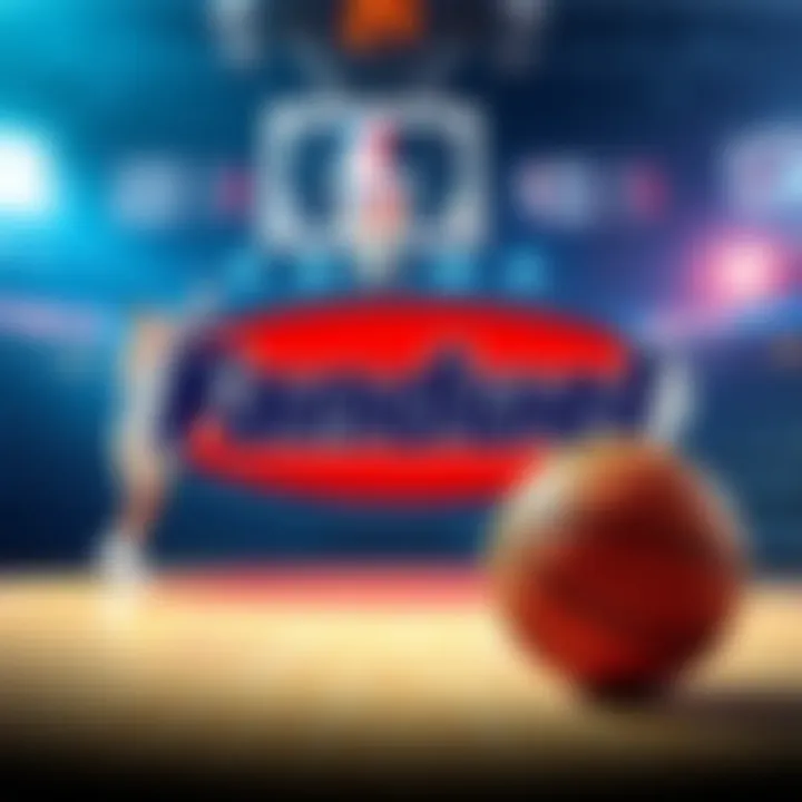 Fanduel logo displayed alongside a basketball, symbolizing sports betting and NBA