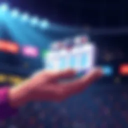 Illustration showing a hand placing a bet of $5 with a visual representation of winning $300 in bonus bets from FanDuel.