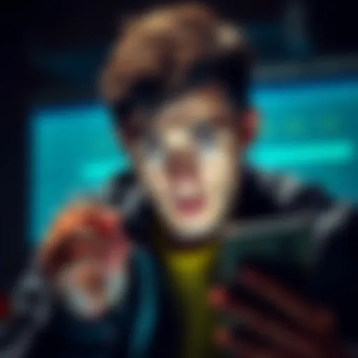 A person looking worried while checking their FanDuel account on a smartphone, considering the implications of money withdrawals.