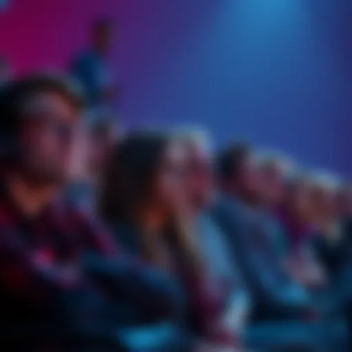 Group of fans expressing frustration while watching a TV show, showing mixed emotions of anticipation and sadness