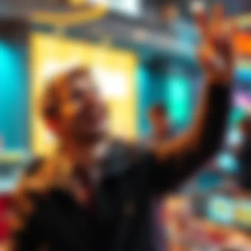 A person celebrating a quick cash withdrawal from StakeCom, showing excitement and satisfaction.