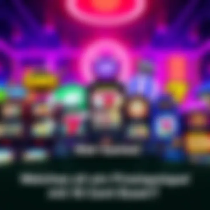 A collage of colorful slot machines showcasing popular games with a 10 cent bet option