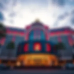 Fertitta Entertainment building with Caesars logo in front
