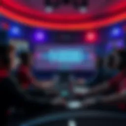 Fictional Betting Scene A dramatic betting scene with a digital display showing an absurd -1000 kill while players react with shock and confusion.