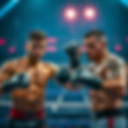 Two fighters, Danny Silva and Kevin Vallejos, warming up before their match, showing focused expressions and dynamic poses.