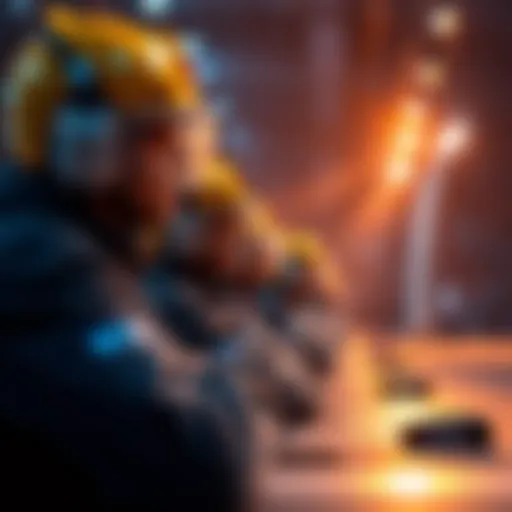 Participants prepare for their last challenge to reach goals in a competitive event