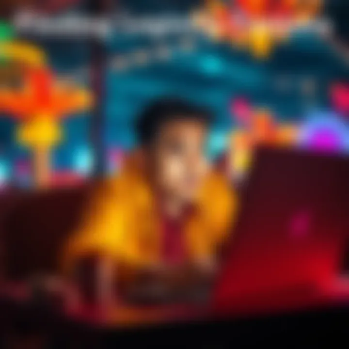 Finding Legit Online Casinos A person researching online casinos on a laptop with a concerned look, showcasing the importance of identifying trustworthy sites.