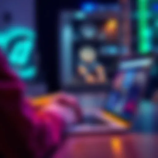 A person checking a website for current Tier Credit Multipliers on a laptop