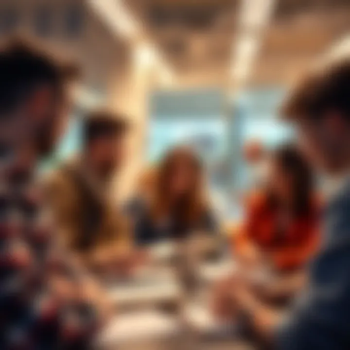 A group of people discussing important decisions on day one, with notes and a calendar in view.