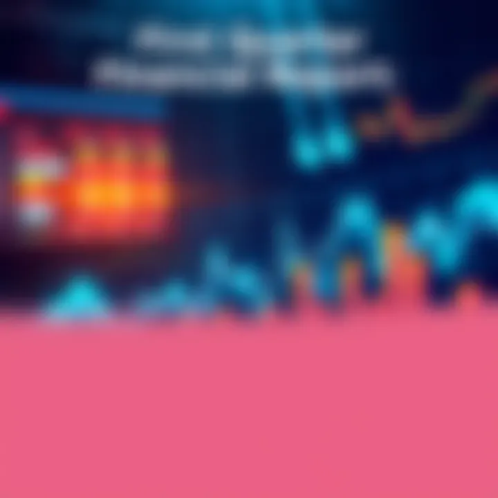 First Quarter Financial Report 2025 Illustration showing a graph with rising financial trends and market developments for the first quarter of 2025