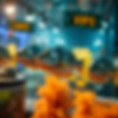 A graphic showing fish labeled as VIPs in a fishing game, highlighting the confusion in player roles.
