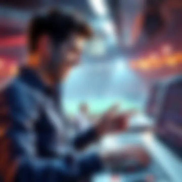 A person placing a bet on a flexible betting platform, showing a mix of excitement and caution about potential losses.