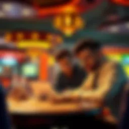 A concerned player discussing casino manipulation with an insider in a gaming environment