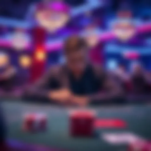 A frustrated player sitting at a blackjack table at Fliff Casino, looking concerned about their losses.