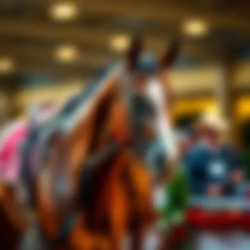 Two standout Flightline yearlings showcased at the Fasig Tipton Saratoga Sale, attracting attention for their impressive looks.