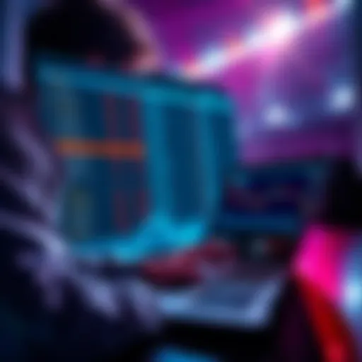 A person analyzing football match statistics on a laptop, preparing for parlay betting