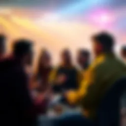 A group of enthusiastic fans discussing football betting tips and strategies for the upcoming World Cup match on June 18, 2026.