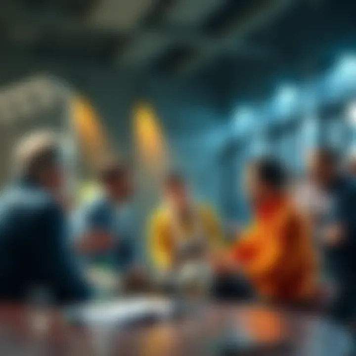 Football Betting Discussion People engaged in a lively discussion about football betting tips for the upcoming matches.