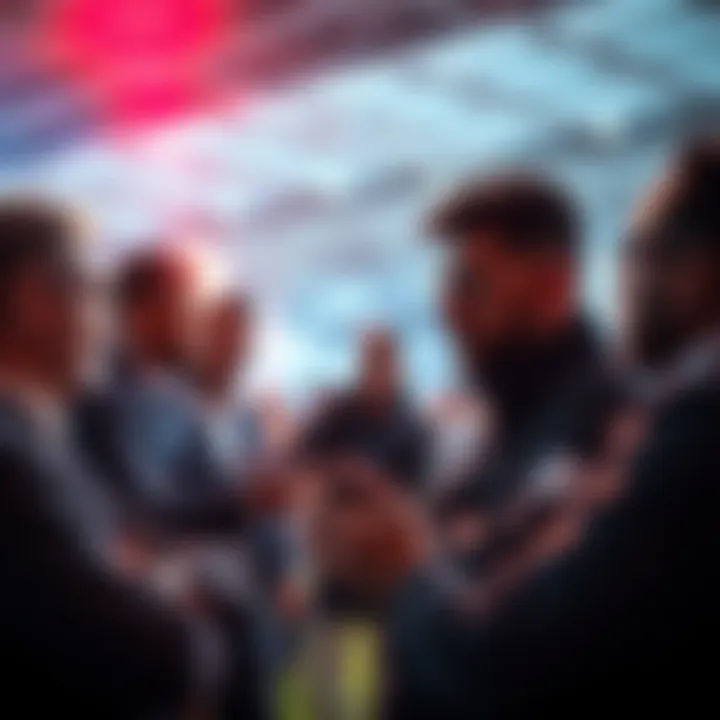 Group of people discussing football betting tips and strategies