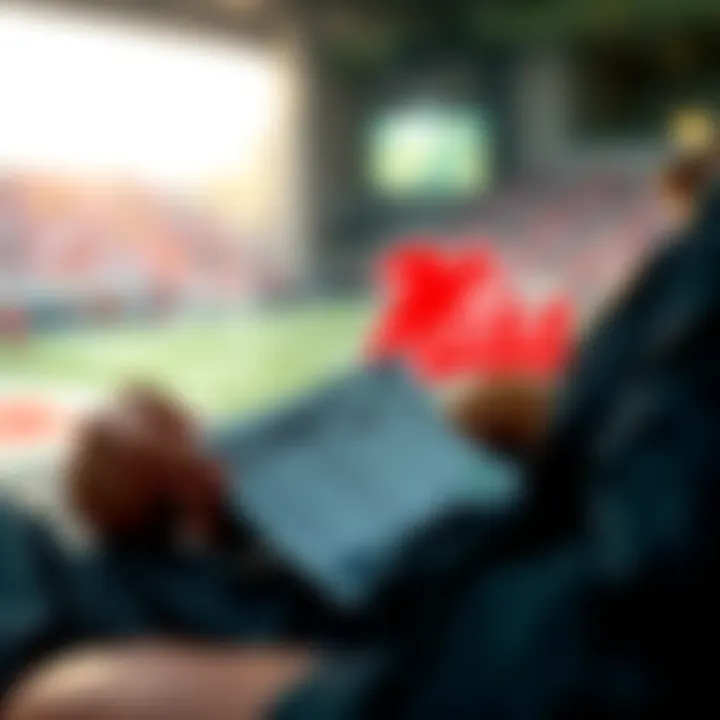 A person sits with a betting slip and $150 cash, focused on a college football game between Ole Miss and Tulane.