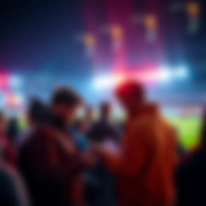 People reviewing football match schedules and tips for betting