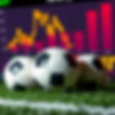 A graphic showing three footballs with a winning chart in the background, representing successful betting strategies with a high win rate.
