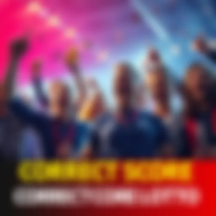 A group of excited football fans cheering while holding tickets for CORRECT SCORE LOTTO