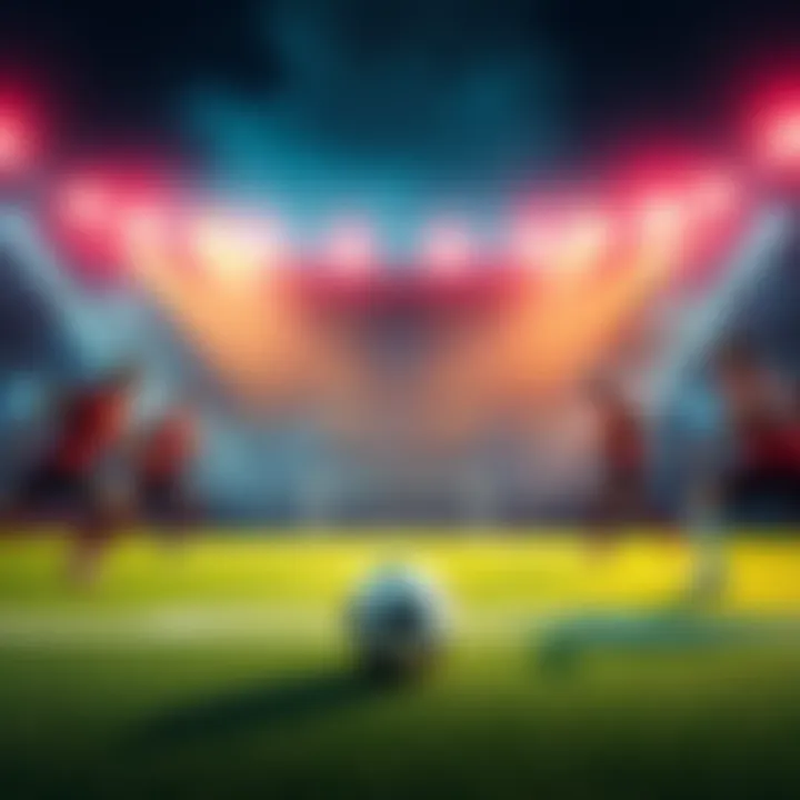 A graphic showing a football lineup with players positioned strategically and icons representing Flex Friday and MoneyMS.