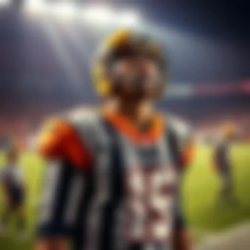 A football player shows frustration after being ejected from a game, indicating the impact of the referee's decision on the game and player refunds.