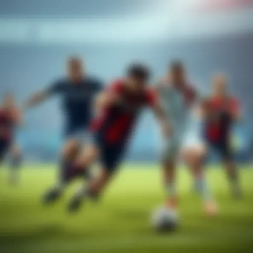 Players from both teams compete fiercely during a match, showcasing their determination to avoid a third loss in a row.