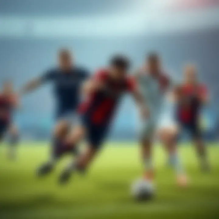 Players from both teams compete fiercely during a match, showcasing their determination to avoid a third loss in a row.
