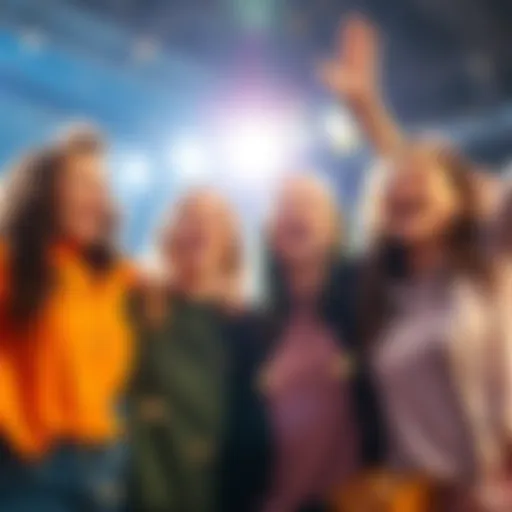 Four women joyfully celebrating after winning 400 Euros from a 40 Cent bet