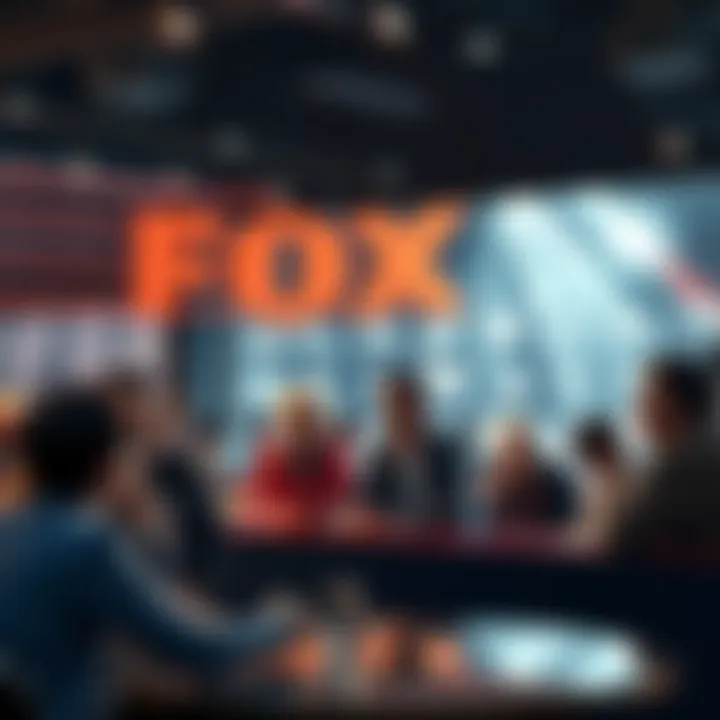 People discussing Fox's future prospects in a lively setting
