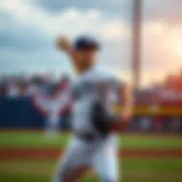 Freddy Peralta pitching during a game, showing his focus and determination before being substituted.