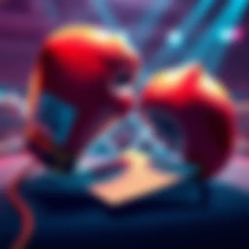 Illustration showing a colorful promotion for a free bet on UFC 315 with boxing gloves and betting slips