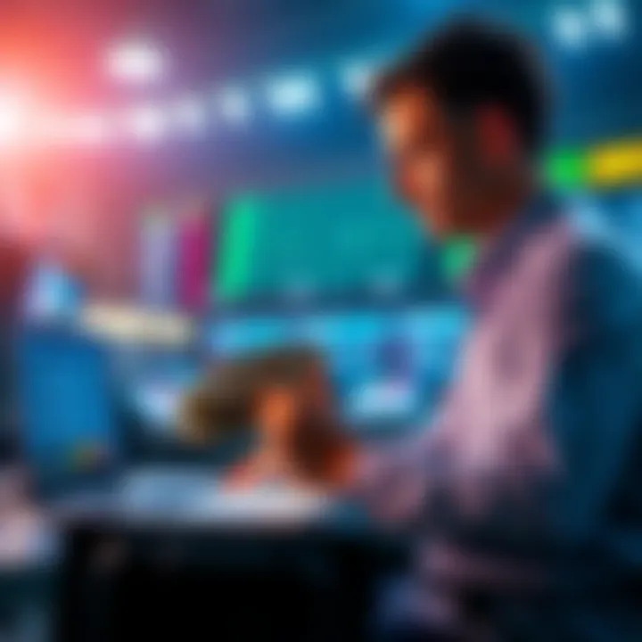 A person analyzing sports betting odds with a laptop and money in hand, focusing on free offers for maximizing winnings.