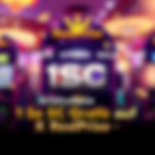 A promotional graphic showing a slot machine with a jackpot and the text celebrating a free SC offer on RealPrize