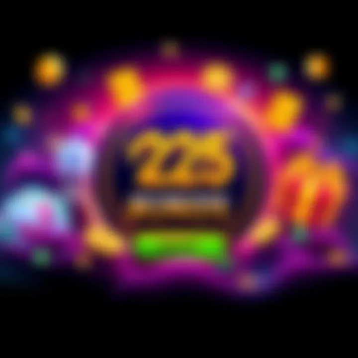 A vibrant graphic showing a $25 welcome bonus for a free Stake account with elements like bonus icons, gaming symbols, and a community invitation.