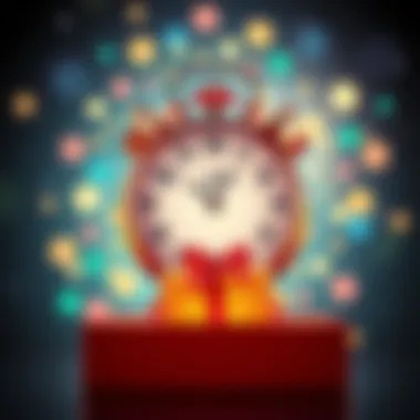 A bright graphic featuring a clock and a gift box, symbolizing 72 hours of free access to tips and opportunities.