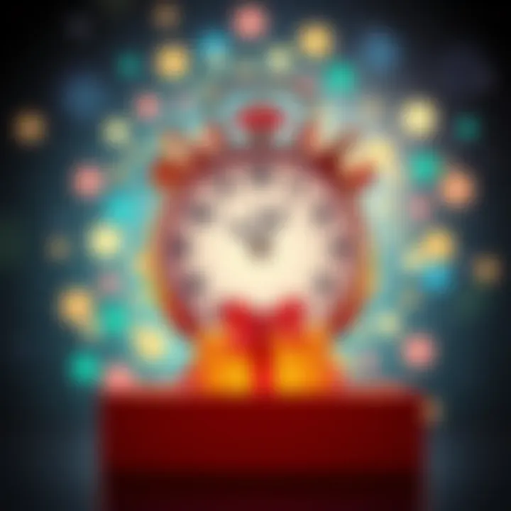 A bright graphic featuring a clock and a gift box, symbolizing 72 hours of free access to tips and opportunities.