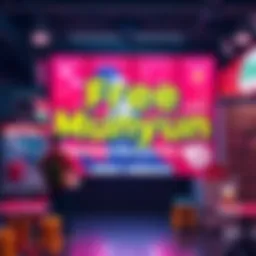 A vibrant advertisement highlighting the chance to get free Munyun, featuring colorful graphics and inviting text.