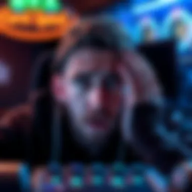 A frustrated player facing error after winning free spins on BVX with an error message displayed on screen.