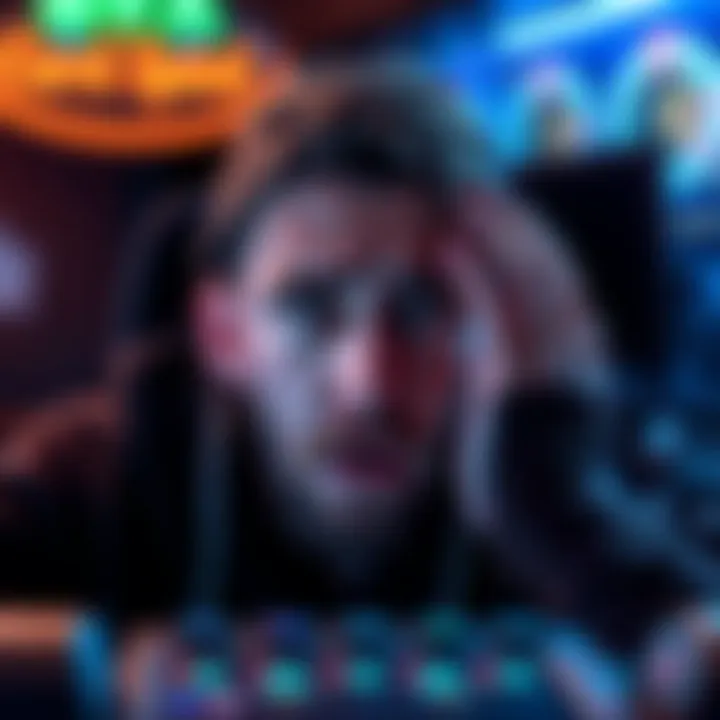 A frustrated player facing error after winning free spins on BVX with an error message displayed on screen.