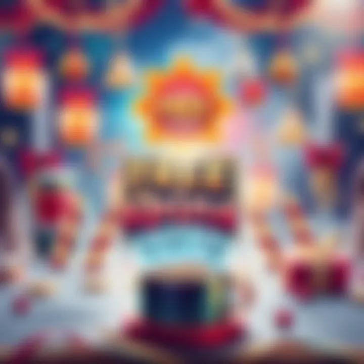 Exciting free spins offer Colorful graphic showing free spins and exclusive rewards with a festive background