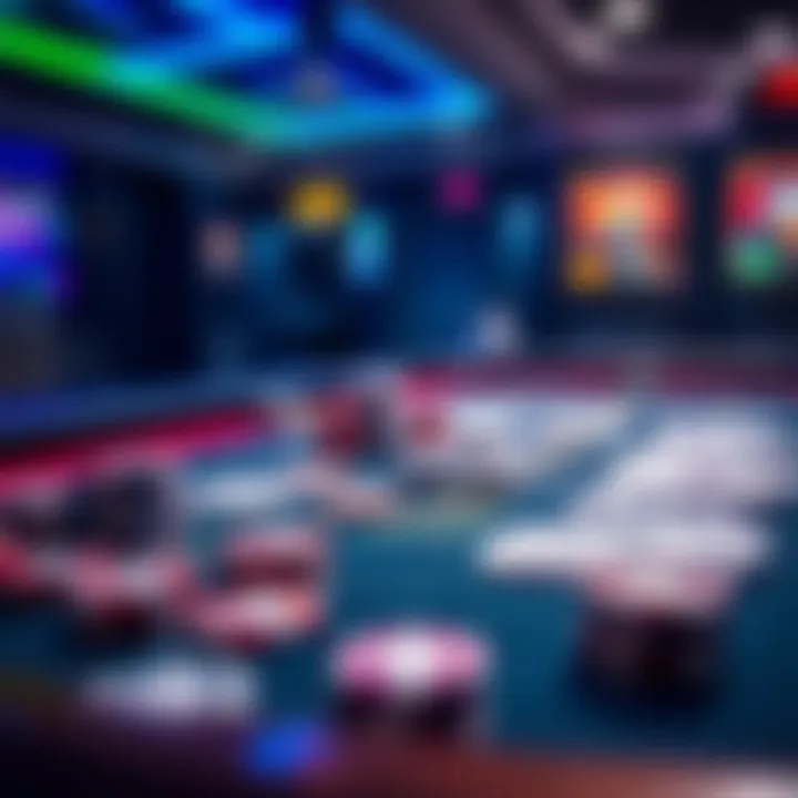 A poker table with chips and cards, highlighting freeroll codes and offers for players.