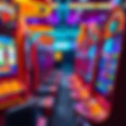 A colorful display of new slot machines with bright lights and symbols, attracting players looking for better winning opportunities.