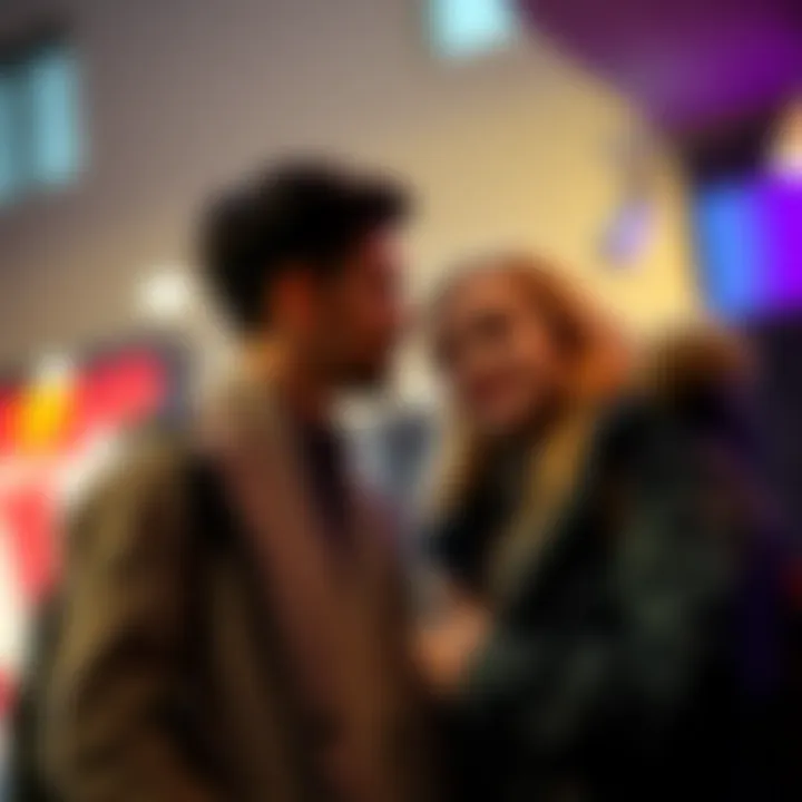 Two friends engaged in conversation about a favor, showing curiosity and connection