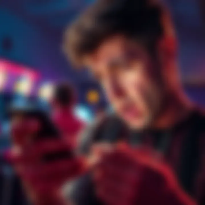 A person showing disappointment while checking PrizePicks app on their smartphone